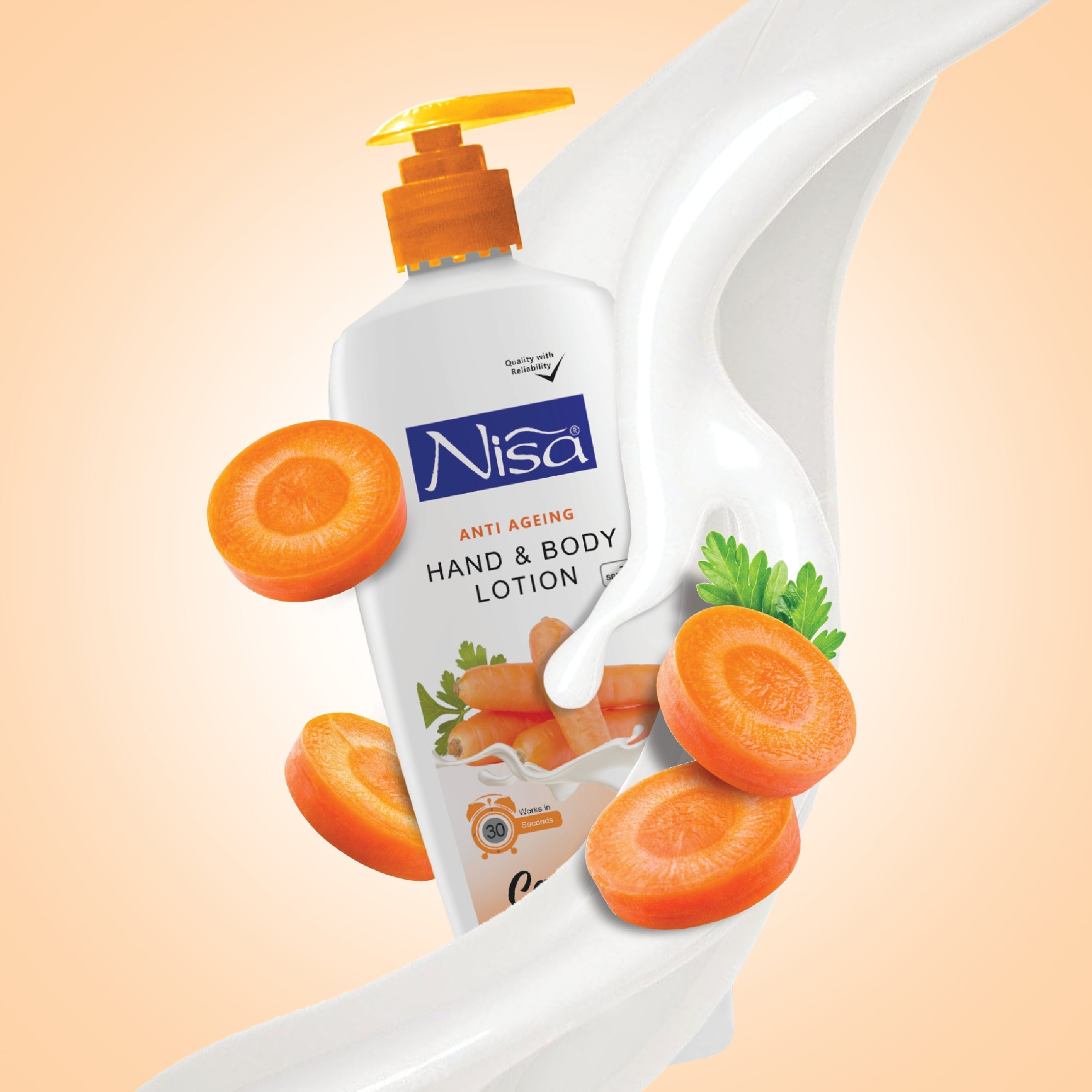 NISA - CAROTTE - LOTION POUR LES MAINS ET LE CORPS