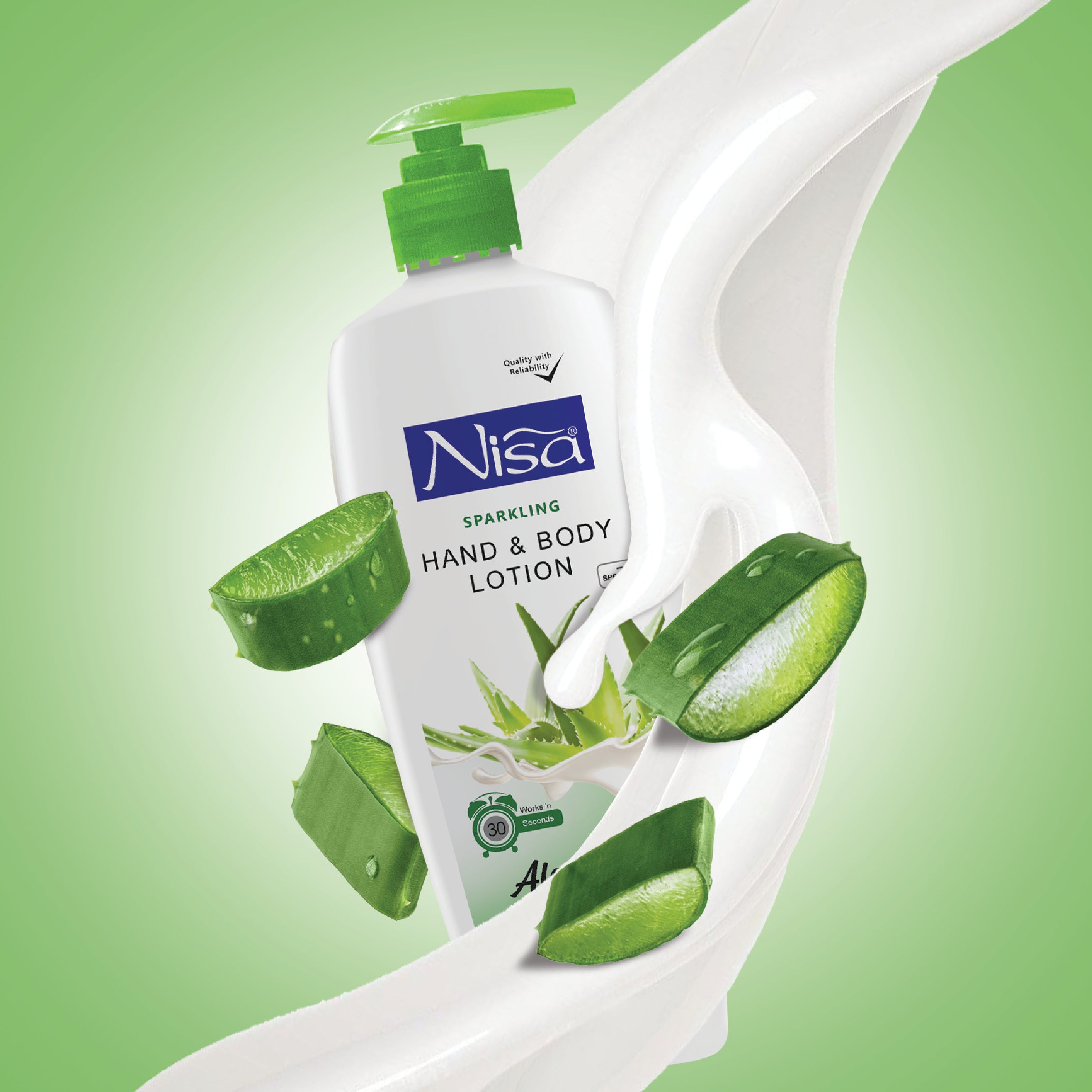 NISA - ALOE VERA - LOTION POUR LES MAINS ET LE CORPS