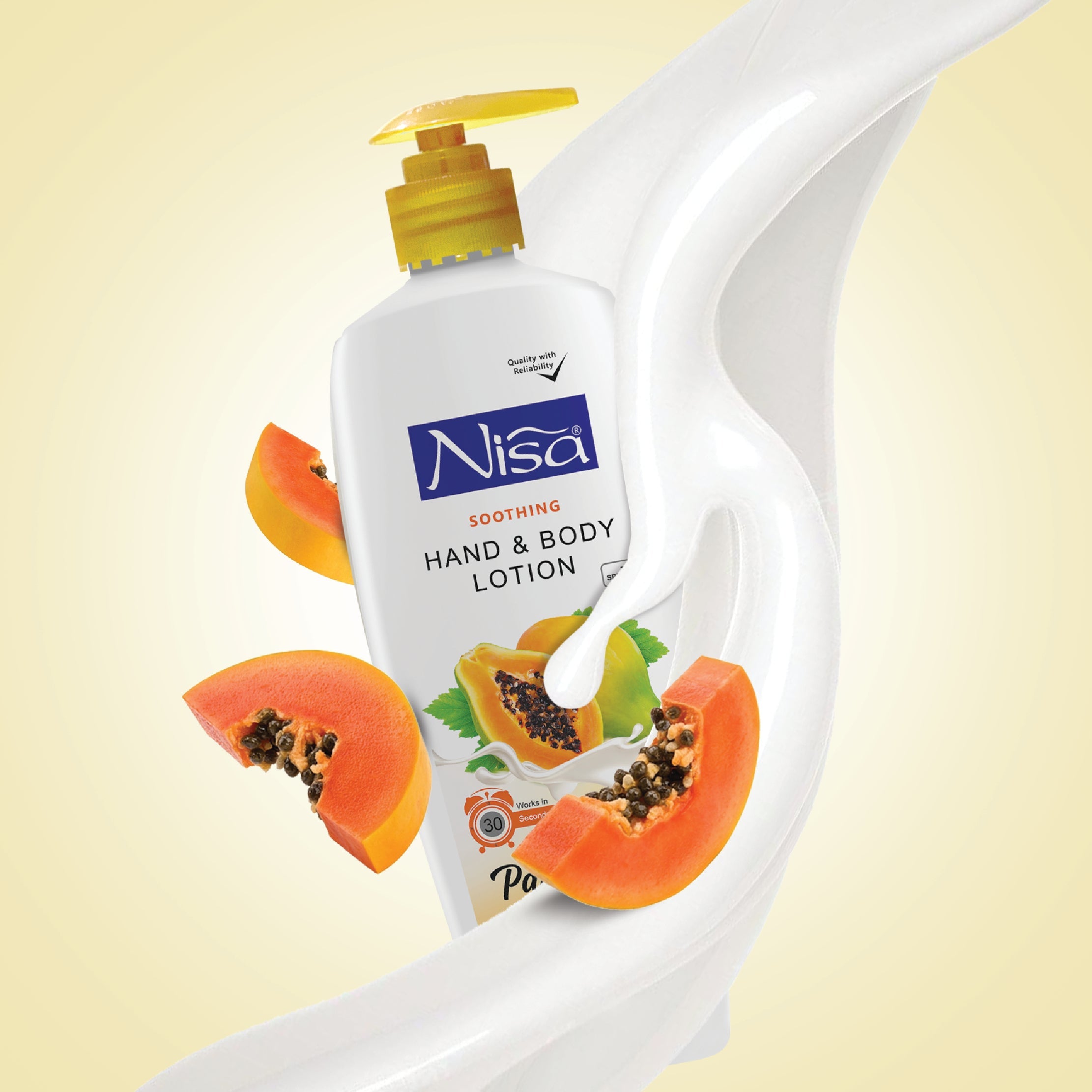 NISA - LOTION POUR LES MAINS ET LE CORPS - PAPAYE