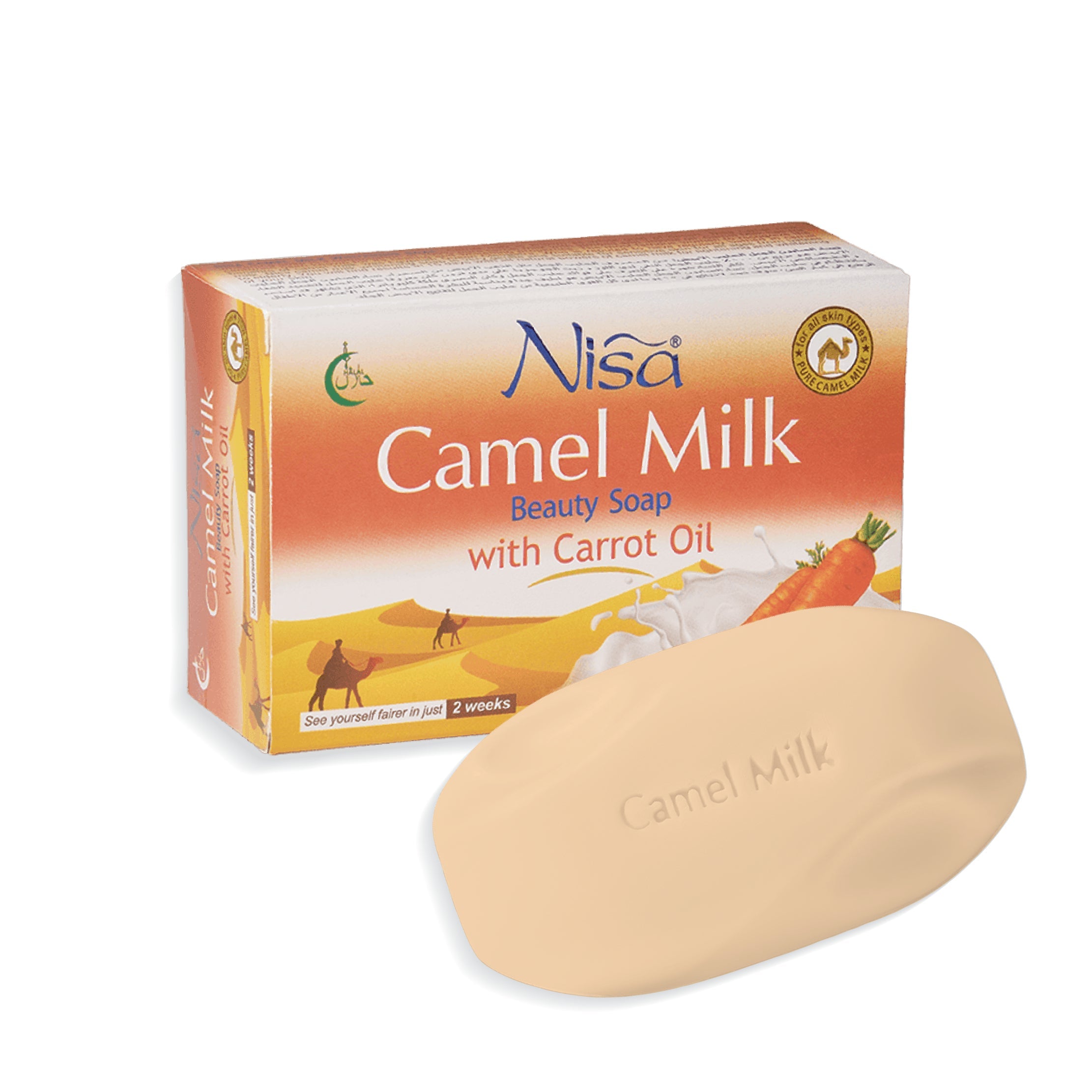 NISA - SAVON BLANCHISSANT AU LAIT DE CHAMELLE - HUILE DE CAROTTE